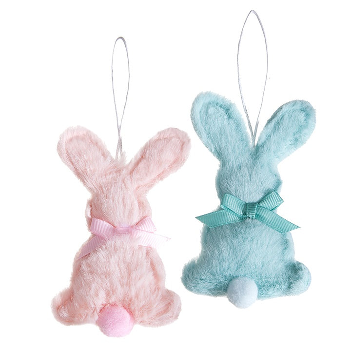 Futrzany zajączek 9 cm - zestaw 2 szt. | różne kolory | Artmie