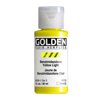 Farba akrylowa GOLDEN Fluid 30 ml – Benzimidazolone Yellow Light