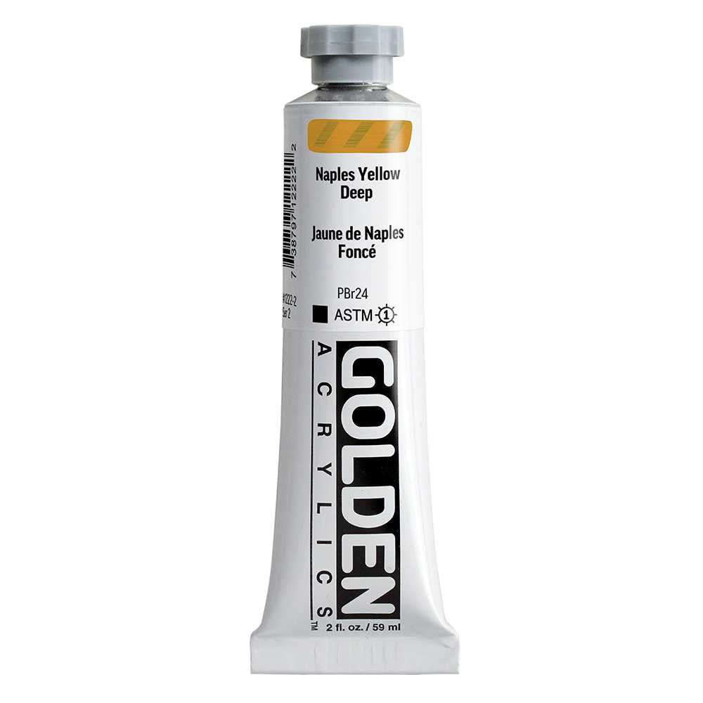 Farba akrylowa GOLDEN Heavy Body 59 ml – Naples Yellow Deep
