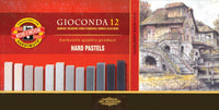 Gioconda Hard Pastels Twarde 8122 - odcienie szarości / 12szt | Artmie