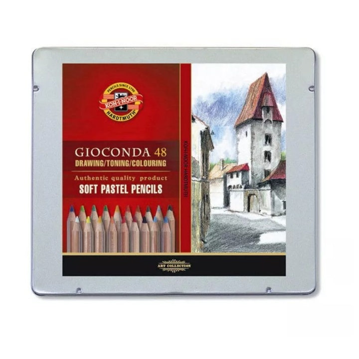 Gioconda Zestaw kredek pastelowych w puszce / 48 szt. | Artmie