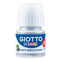 Giotto Decor farba akrylowa matowa 25 ml – srebrny