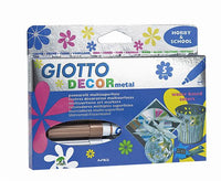 GIOTTO Decor metal -  flamastry akrylowe / 4mm 5szt | Artmie