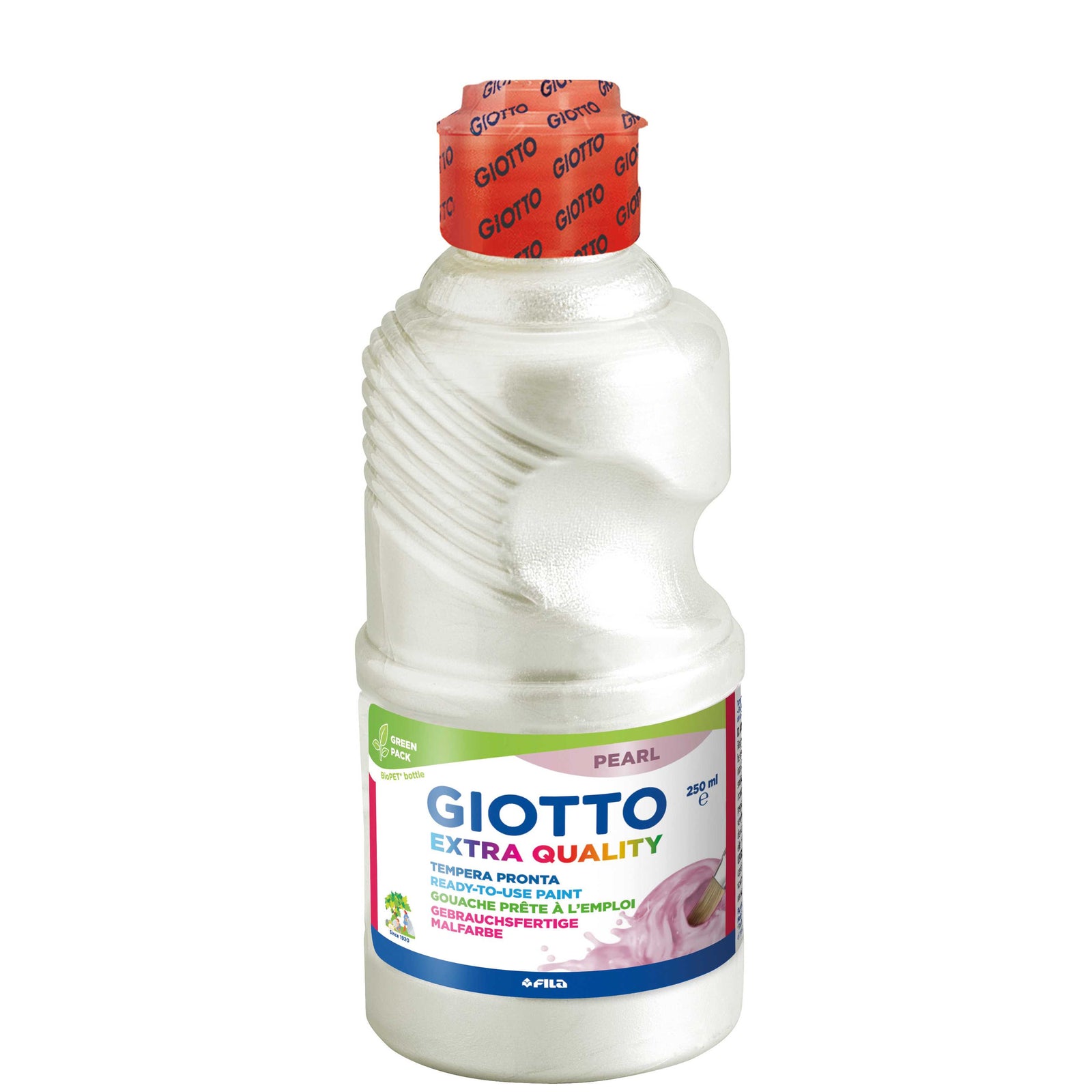 Farba plakatowa perłowa Giotto 250 ml – biała