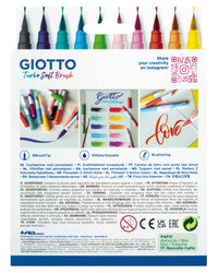 Pisaki pędzelkowe GIOTTO Turbo Soft Brush - 10 szt.
