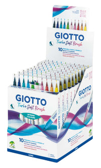 Pisaki pędzelkowe GIOTTO Turbo Soft Brush - 10 szt.