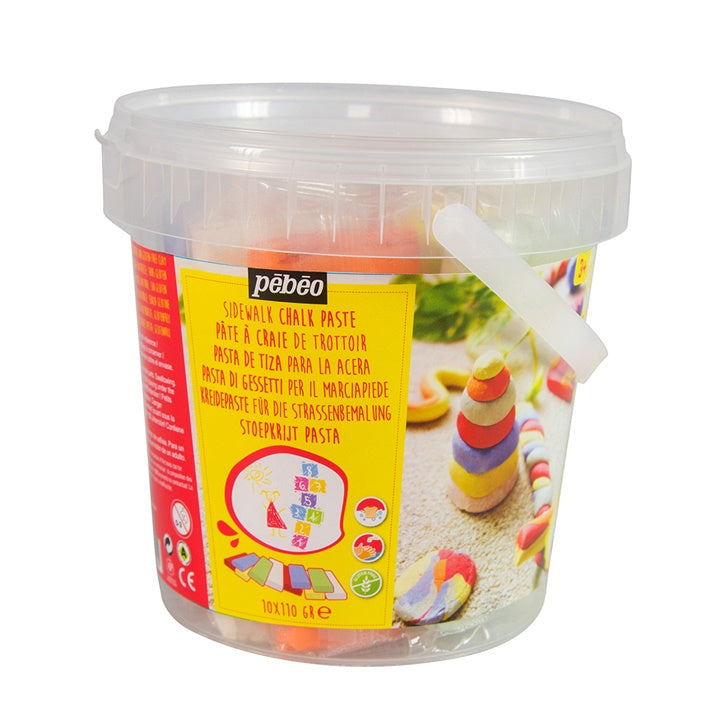 Glina do produkcji kredy w wiaderku 10 x 110 g | Artmie