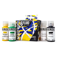 GOLDEN Fluid zestaw farb akrylowych Intro 6 x 30 ml