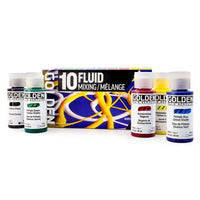 GOLDEN Fluid zestaw farb akrylowych Mixing 10 × 30 ml