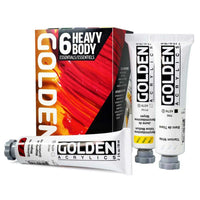 GOLDEN Heavy Body zestaw farb akrylowych Essentials 6 x 59 ml