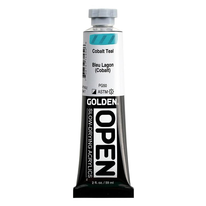 Farba akrylowa GOLDEN OPEN Slow-Drying 59 ml – 7145 kobaltowy morski