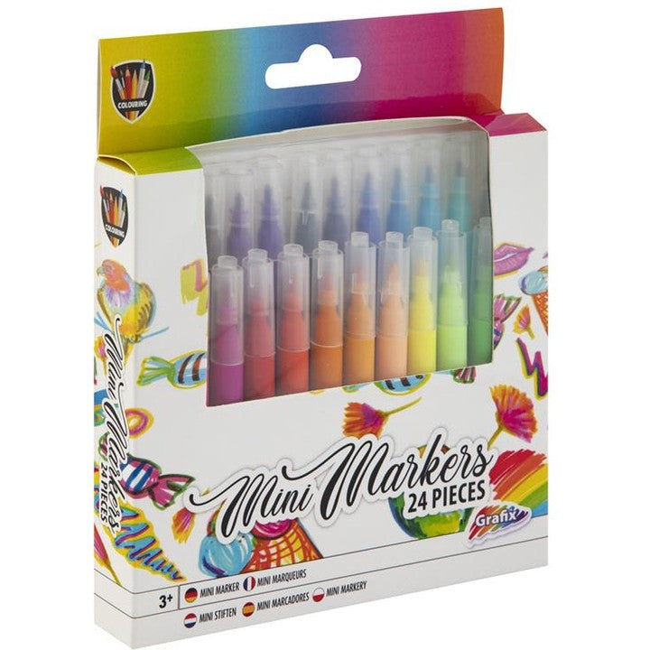 GRAFIX Mini markery 24 szt. | artmie.pl