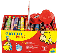 Grube okrągłe kredki ołówkowe GIOTTO be-bè opakowanie szkolne