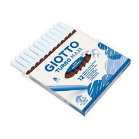 Grube zmywalne flamastry GIOTTO Turbo Maxi 5 mm – brązowy
