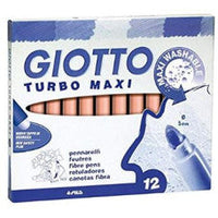 Grube zmywalne flamastry GIOTTO Turbo Maxi 5 mm – róż cielisty
