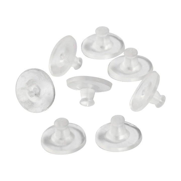 Gumowe zatyczki do kolczyków 10 mm - 10 par | Artmie