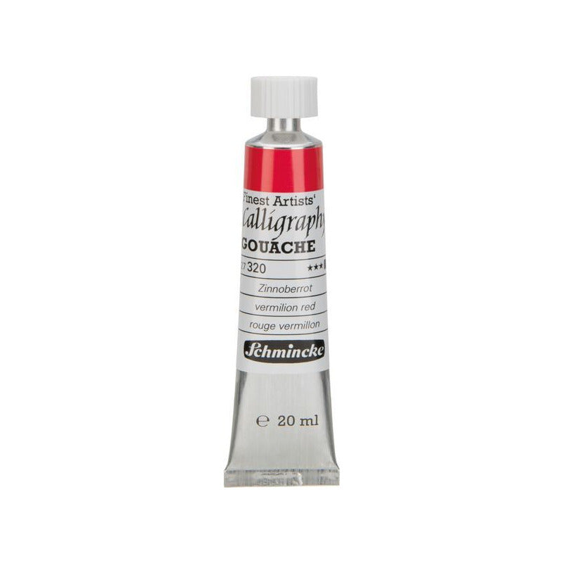 Gwasz do kaligrafii Schmincke Calligraphy Gouache 20 ml – 320 Czerwień cynobrowa