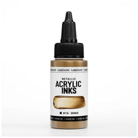 Skoncentrowany tusz akrylowy, metaliczny - 30 ml – W001 Perłowy