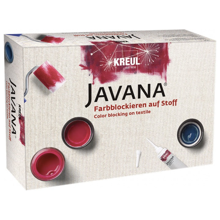 Javana Blokowanie farb na tkaninach Zestaw | Artmie