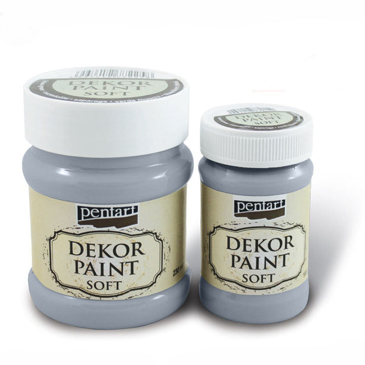 Delikatna farba dekoracyjna 100 ml – 21639 - szara
