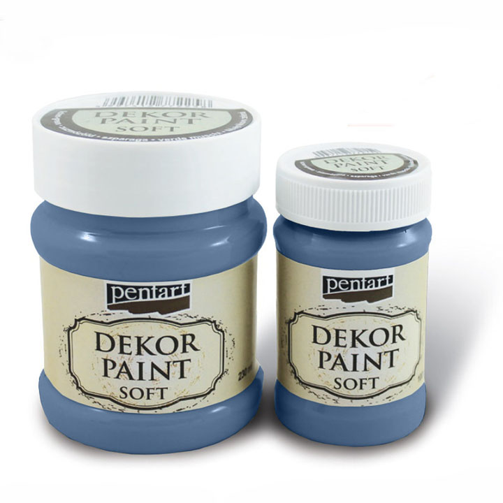 Delikatna farba dekoracyjna 100 ml – 21647 - dżinsowa