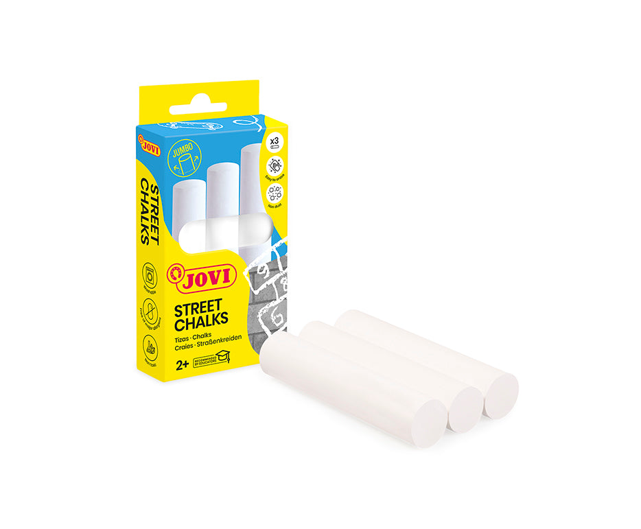 Kreda chodnikowa JOVI jumbo, 3 szt., biała