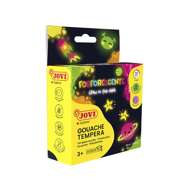 JOVI Farby temperowe neonowe 4x35 ml | Artmie