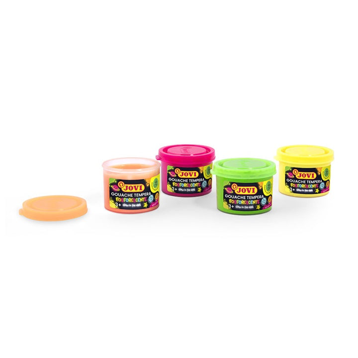 JOVI Farby temperowe neonowe 4x35 ml | Artmie