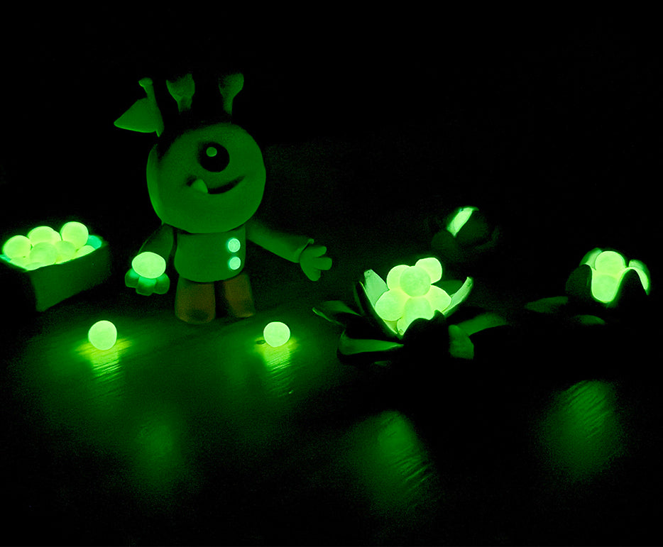 JOVI Glow naturalna plastelina 10 x 15 g – 8 kolorów + 2 świecące w ciemności