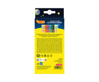 JOVI Glow naturalna plastelina 10 x 15 g – 8 kolorów + 2 świecące w ciemności