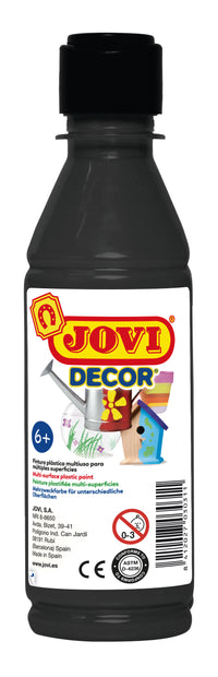 Farba akrylowa JOVI Jovidecor 250 ml – czarny