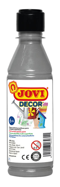Farba akrylowa JOVI Jovidecor 250 ml – srebrny
