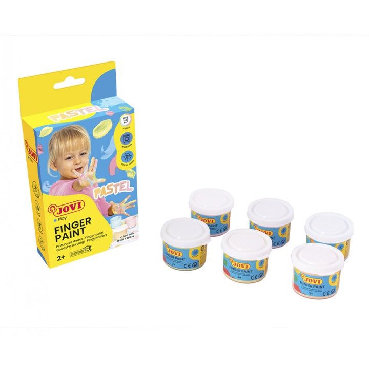 JOVI pastelowe farby do malowania palcami 4x35ml | Artmie