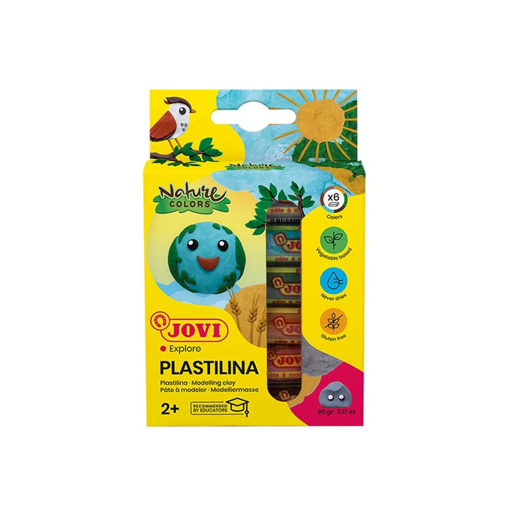 JOVI Plastelina naturalne odcienie 6 x 15 g | Artmie