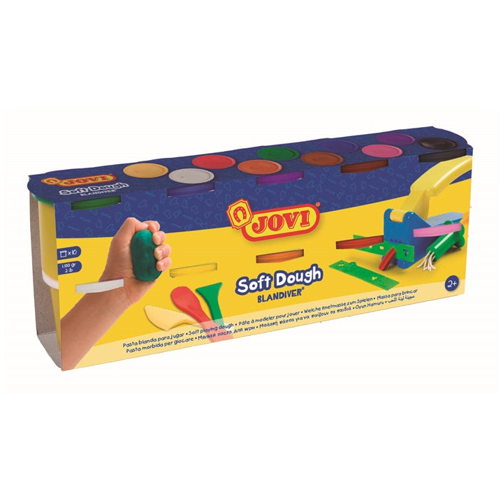 JOVI Plastelina w kubkach BLANDIVER 10 x 110 g | Artmie