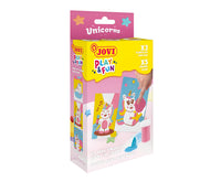 JOVI Play&Fun mini zestaw kreatywny do malowania piaskiem – 9 elementów – Jednorożce