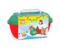 JOVI Play&Fun naturalna plastelina w walizce Christmas Adventure