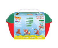 JOVI Play&Fun naturalna plastelina w walizce Christmas Adventure