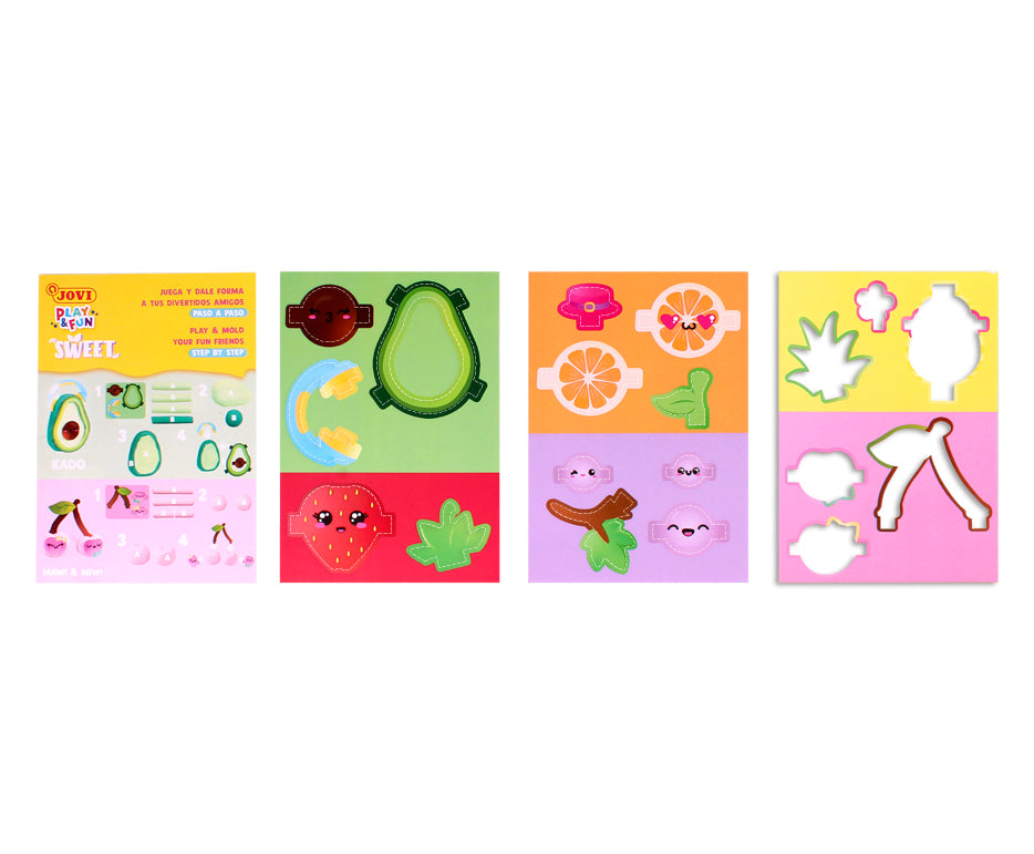 JOVI Play&Fun naturalna plastelina w walizce Sweet – 50 szt.