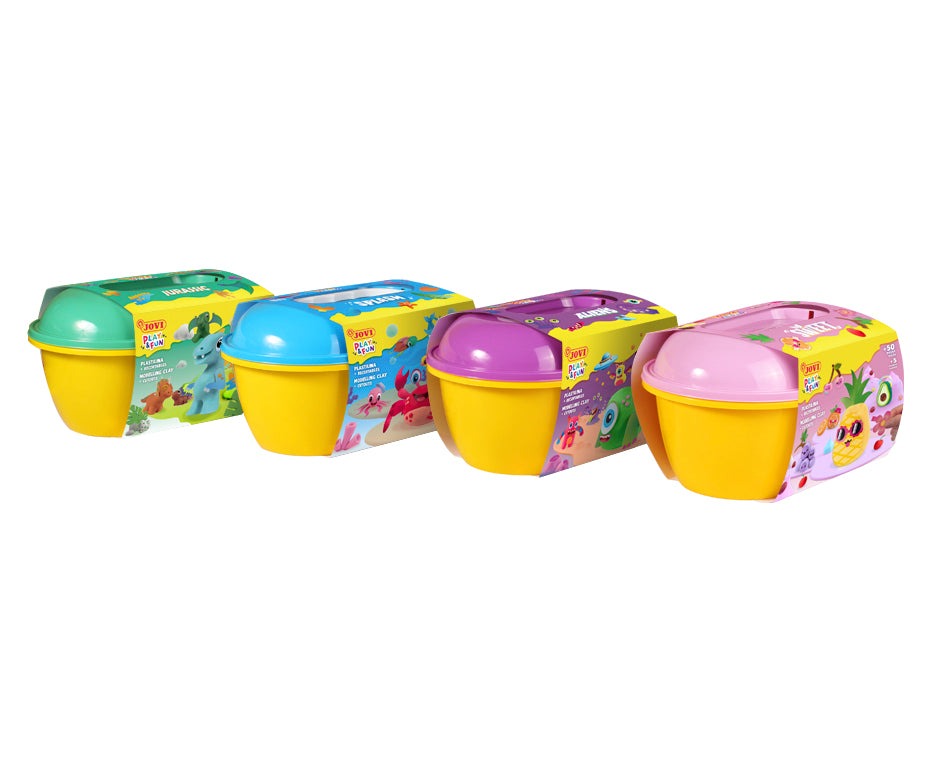 JOVI Play&Fun naturalna plastelina w walizce Sweet – 50 szt.