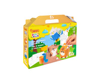 JOVI Play & Fun zestaw do malowania gwaszem / plakatówkami 17 szt. – Zwierzątka