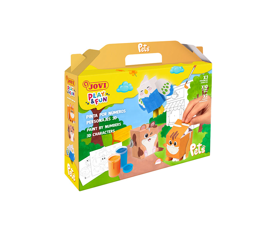 JOVI Play & Fun zestaw do malowania gwaszem / plakatówkami 17 szt. – Zwierzątka