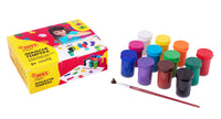 Farby plakatowe JOVI Premium 12 x 15 ml z pędzelkiem