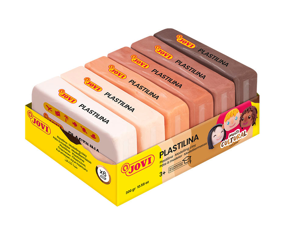 JOVI naturalna plastelina odcienie skóry 6 x 50 g