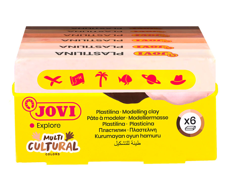 JOVI naturalna plastelina odcienie skóry 6 x 50 g