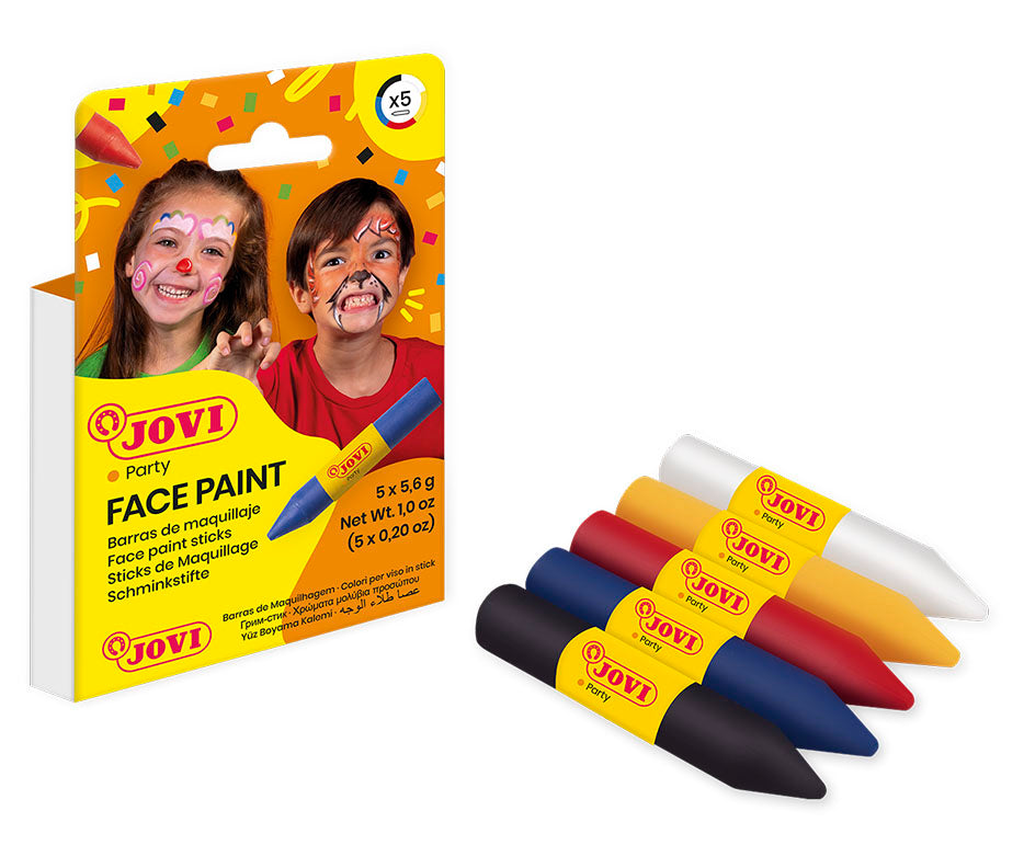 JOVI zestaw farb do malowania twarzy w sztyfcie 5 x 5,6 g