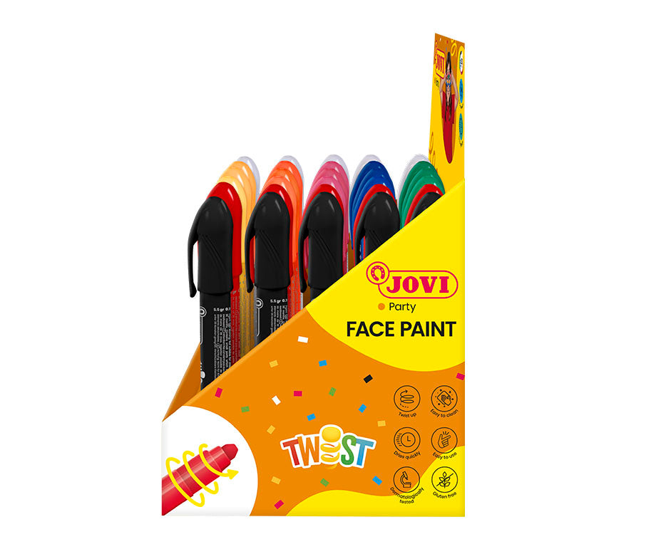 JOVI Twist zestaw farb do twarzy w sztyfcie display 30 szt.