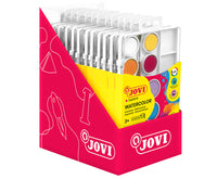 Farby akwarelowe JOVI ø 22 mm – 12 szt. z pędzelkiem