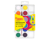 Farby akwarelowe JOVI ø 22 mm – 12 szt. z pędzelkiem