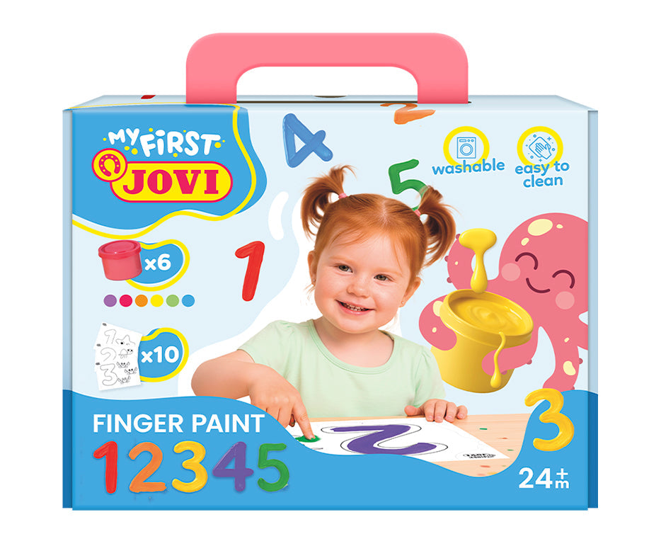 Jovi zestaw farb do malowania palcami My First pierwsze cyfry – 11 szt.